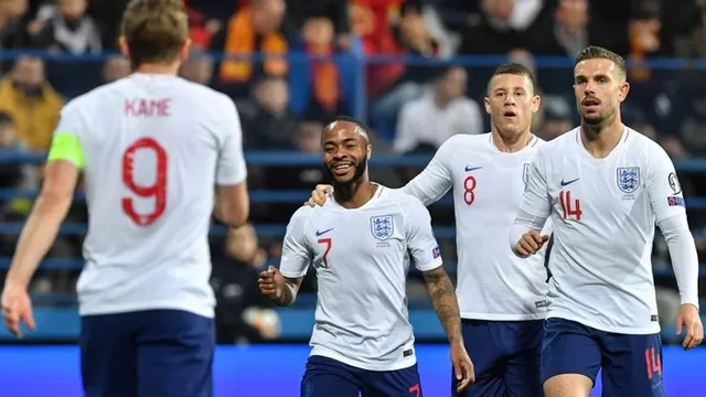 Inglaterra goleó 5-1 a Montenegro en Eliminatorias rumbo a la Eurocopa 2020 | Foto: AFP.
