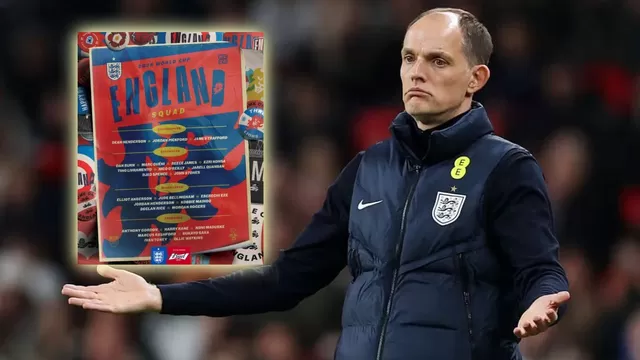 Inglaterra de Thomas Tuchel presentó su lista de convocados para el Mundial 2026 con sorpresas. | Video y foto: X de @England