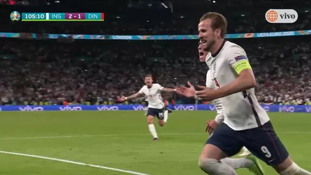 Inglaterra vs. Dinamarca: Kane marcó el 2-1 de rebote tras fallar penal