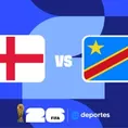 Inglaterra vs RD Congo EN VIVO: sigue el minuto a minuto por 16avos del Mundial 2026