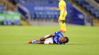 Inglaterra: Wesley Fofana del Leicester sufrió una impactante fractura ante Villarreal 