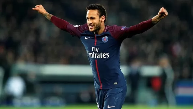 Neymar celebra su tanto en el triunfo del PSG 5-0 ante el Anderlecht Foto: EFE