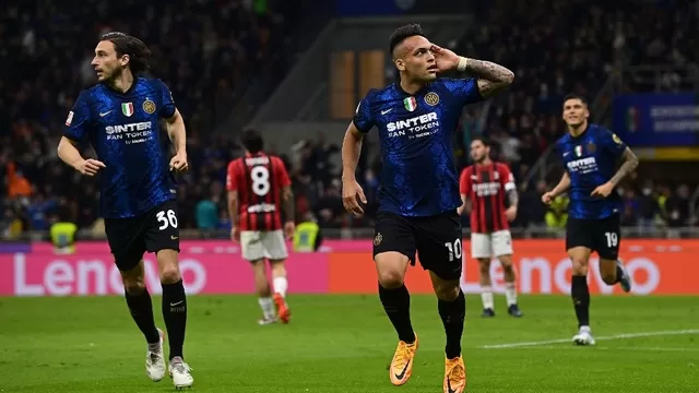 Inter goleó 3-0 al AC Milan y clasificó a la final de la Copa Italia