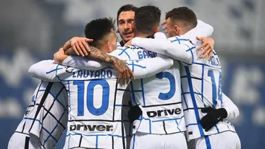 Goleada del Inter en casa del Sassuolo. | Foto: @inter