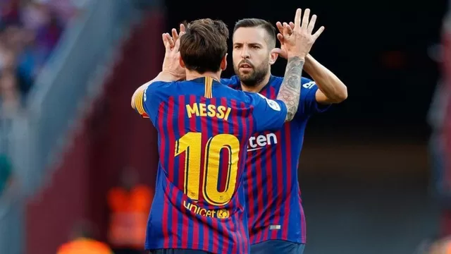 Jordi Alba se reencontrará con Messi y Busquets. 