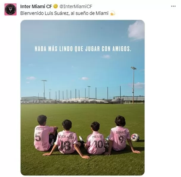 Así anunció el Inter Miami el fichaje de Luis Suárez. | Fuente: @InterMiamiCF