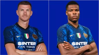 Inter de Milán anunció los fichajes de Edin Dzeko y Denzel Dumfries