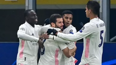 Real Madrid ganó en el Giuseppe Meazza. | Foto: AFP