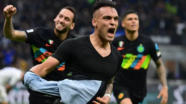 El tercer gol del Inter llegó en el minuto 64. | Foto: AFP/Video: Serie A