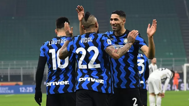 Inter de Milán vs. Juventus: Arturo Vidal marcó el 1-0 del equipo nerazzurri