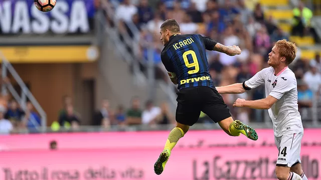 Inter, sin juego ni ideas, igualó 1-1 en casa ante el Palermo