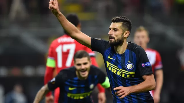 Inter venció 1-0 al Southampton con golazo de Candreva por la Europa League