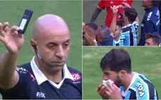 Inter vs. Gremio: Lucas Silva agredido en la cara con celular lanzado desde la tribuna - Noticias de lucas torreira