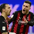 Inter vs. Milan: Zlatan Ibrahimovic marcó el 1-0 para el cuadro rossonero