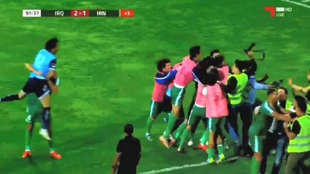El Irak vs Irán se disputó en Jordania. | Video: Twitter
