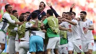 Irán se quedó con la victoria en el Estadio Ahmad Bin Ali. | Foto: AFP/Video: Latina