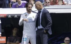 Isco, jugador del Real Madrid: Es una buena noticia que vuelva Zidane - Noticias de isco