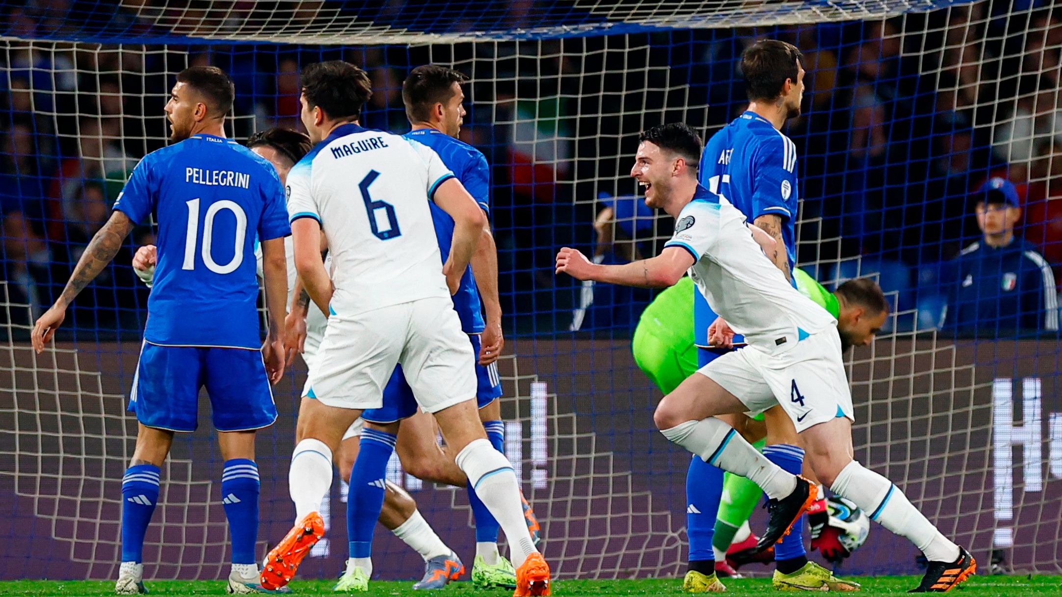 Italia cayó 2-1 ante Inglaterra en el arranque las Eliminatorias a la Euro 2024