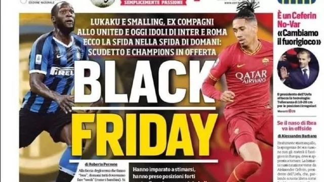 Esta es la portada del Corriere dello Sport.