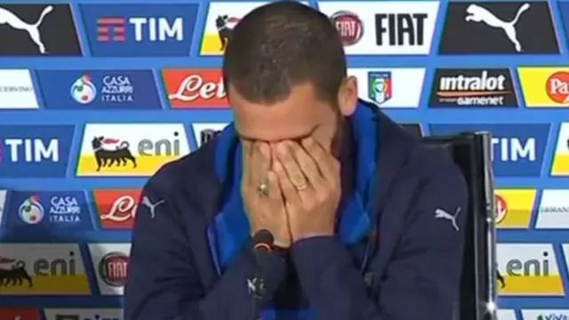 Leonardo Bonucci se quebró en conferencia de prensa al hablar de su hijo