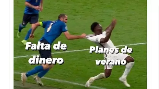 Los memes que dejó la final de la Eurocopa 2020 entre Italia e Inglaterra.