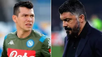 Italia: Gennaro Gattuso botó al mexicano Hirving Lozano de entrenamiento