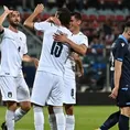 Italia goleó 7-0 a San Marino en un duelo amistoso previo a la Eurocopa