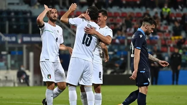 Italia goleó 7-0 a San Marino en un duelo amistoso previo a la Eurocopa