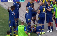 Serie A: Noqueó a su compañero con un codazo en pleno festejo de gol - Noticias de kylian mbappé