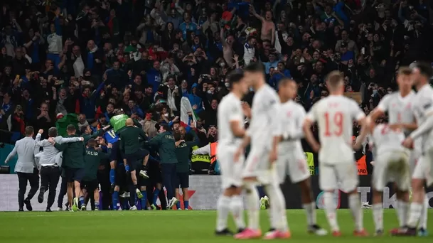 Italia eliminó a España por la vía de los penales y clasificó a la final de la Eurocopa | Foto: AFP.