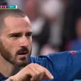 Italia vs. Inglaterra: Bonucci aprovechó un rebote y puso el 1-1 para la Azzurra