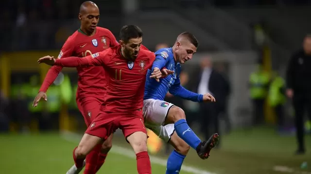 Portugal sumó 7 puntos en el Grupo 3 de la UEFA Nations Leaguea. | Foto: AFP