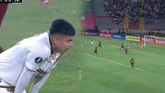 Jairo Concha remató dos veces y por poco coloca el 1-0 de Universitario vs Deportes Tolima por Copa Libertadores / ESPN