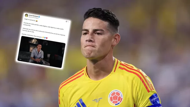 James Rodríguez impactó al mundo al anunciar su retiro de la selección de Colombia con un conmovedor mensaje / Fuente: X James Rodríguez