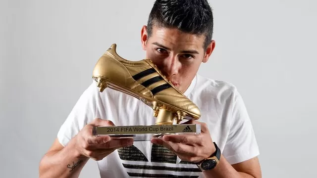 James Rodríguez recibió la Bota de Oro del Mundial de Brasil 2014