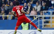 Jefferson Farfán marcó un nuevo gol con el Lokomotiv en Rusia - Noticias de lokomotiv-moscu