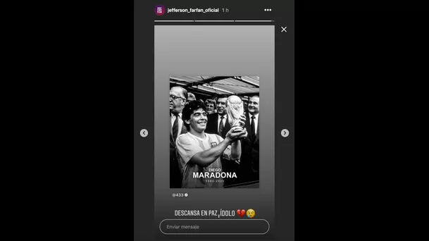 Jefferson Farfán se pronunció en Instagram.