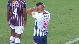 Jeriel De Santis volvió a fallar en Copa Libertadores lo que pudo ser el empate blanquiazul / Video: ESPN 