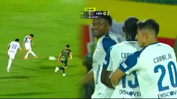Jesús Pretell inició jugada de gol en el triunfo de LDU vs Orente