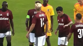 Joao Grimaldo volvió y la rompió en el gol de Sparta Praga: Robó un balón y brindó gran asistencia