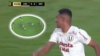 José Bolívar anotó el empate de Universitario ante IDV por la Copa Libertadores / ESPN