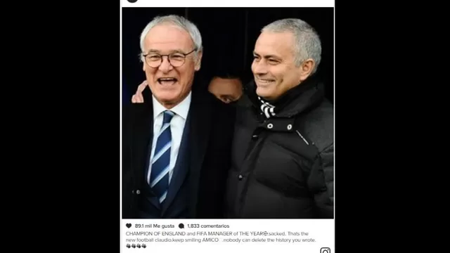 José Mourinho tras el despido de Claudio Ranieri: &quot;Este es el nuevo fútbol&quot;-foto-2
