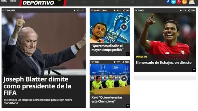 Joseph Blatter: Así informaron los medios sobre su renuncia a la FIFA-foto-7