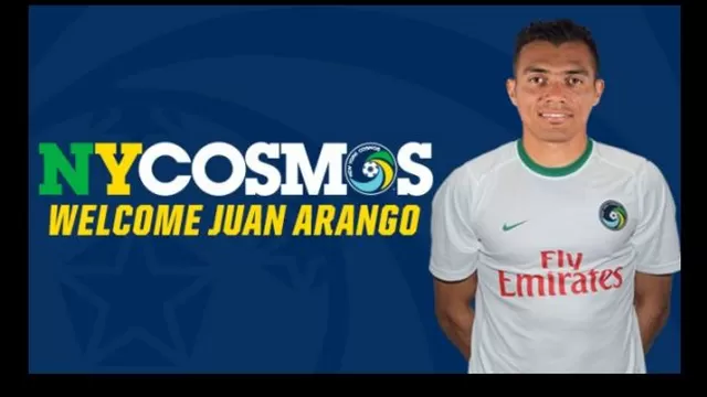 Juan Arango seguirá su carrera en el Cosmos de Nueva York de la NASL