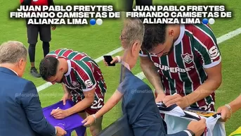 Freytes firmó camiseta de Alianza Lima tras triunfo de Fluminense