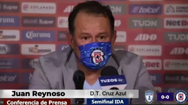 Juan Reynoso celebra que Cruz Azul no haya recibido goles ante Pachuca