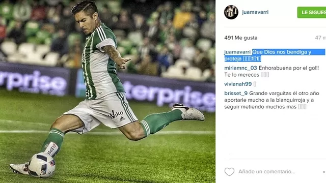 Vargas celebrando su primer gol con el Betis.-foto-2