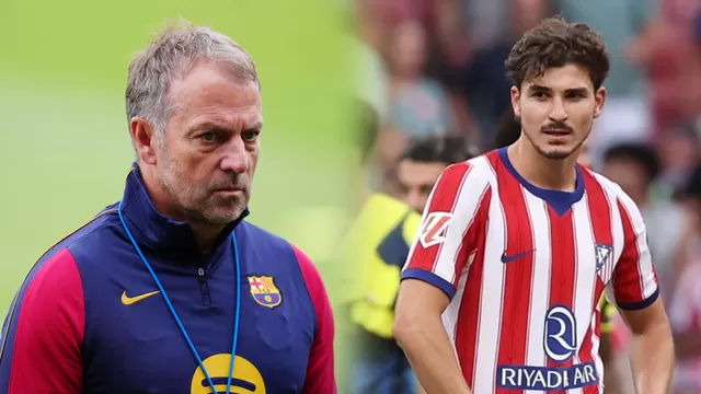 Hansi Flick, DT de Barcelona, soltó un contundente mensaje en medio del posible fichaje de Julián Álvarez / Fuente: X Barcelona - DSports
