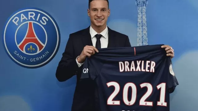 PSG fichó al internacional alemán Julian Draxler hasta el 2021