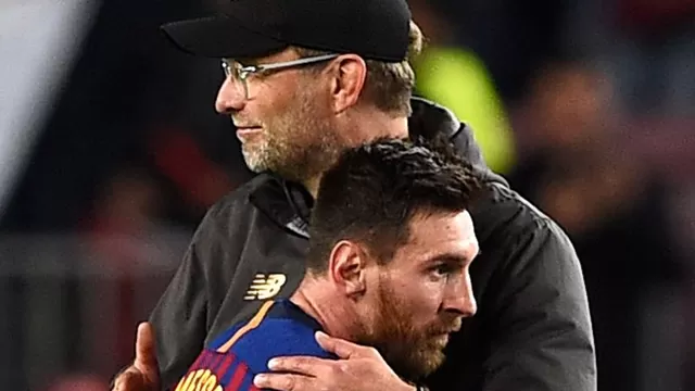 Jürgen Klopp se rindió ante Messi | Foto: AFP.